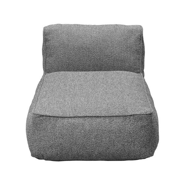 Pilkos spalvos modulinė sodo taburetė (su gultu) Grow – Blomus