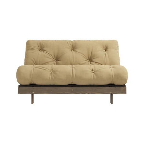 Sulankstoma sofa garstyčių spalvos/smėlio spalvos 140 cm Roots – Karup Design