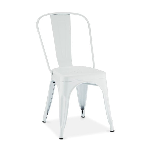 Valgomojo kėdės iš metalo baltos spalvos 2 vnt. Korona – Furnhouse