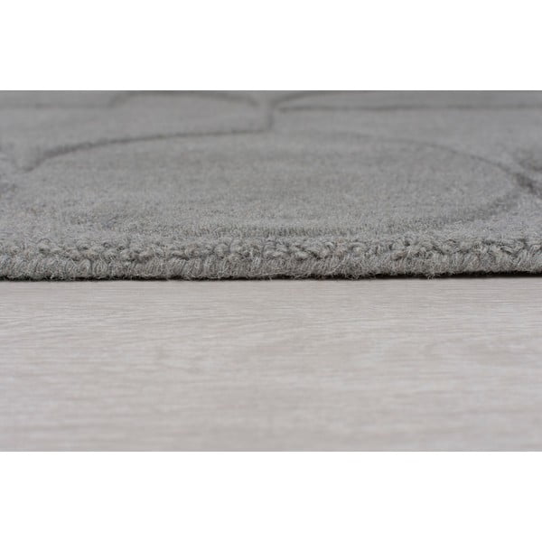 Pilkas vilnonis kilimas Flair Rugs Gigi, 120 x 170 cm-image-4