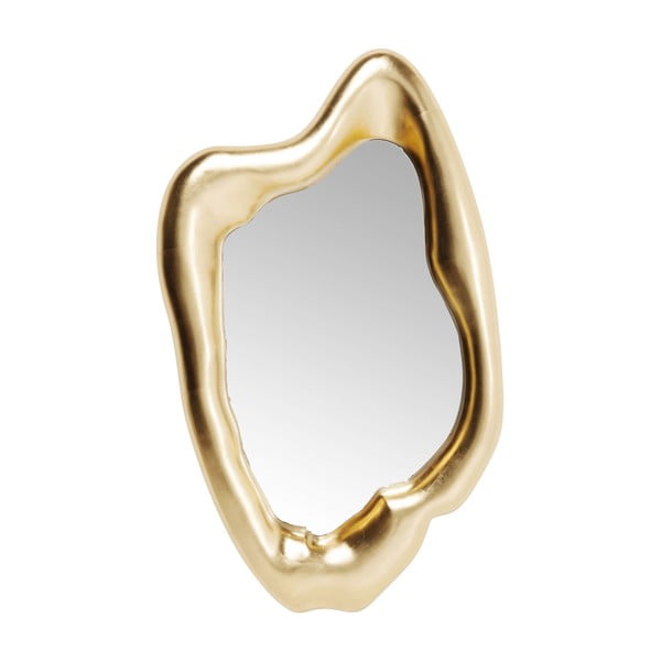 Sieninis veidrodis su aukso spalvos rėmu "Kare Design Hologram", 117 x 68 cm