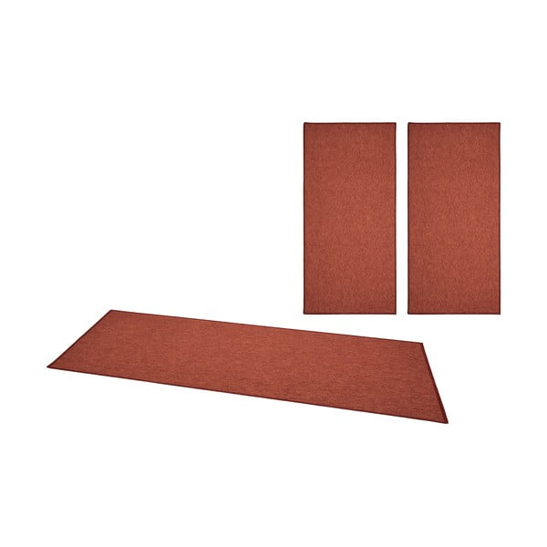 3 raudonų kilimų rinkinys BT Carpet Casual