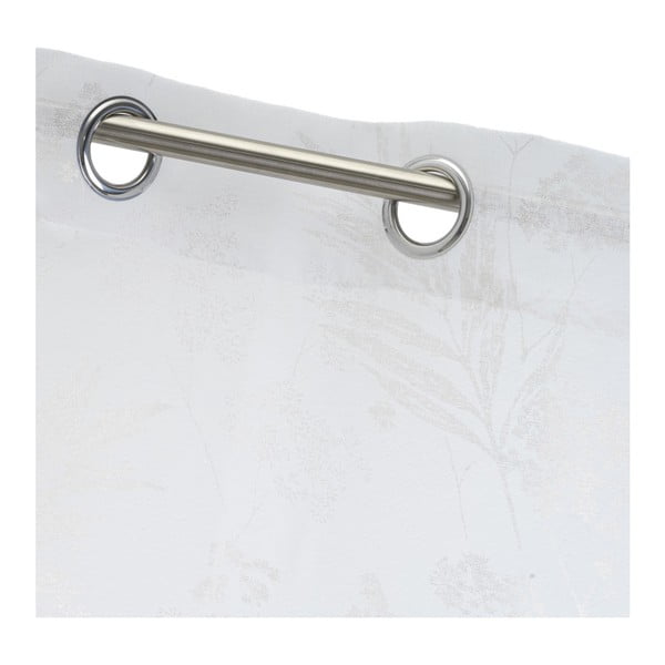 Baltos spalvos/sidabrinės spalvos permatoma užuolaida 140x260 cm Bonsái – Casa Selección-image-4