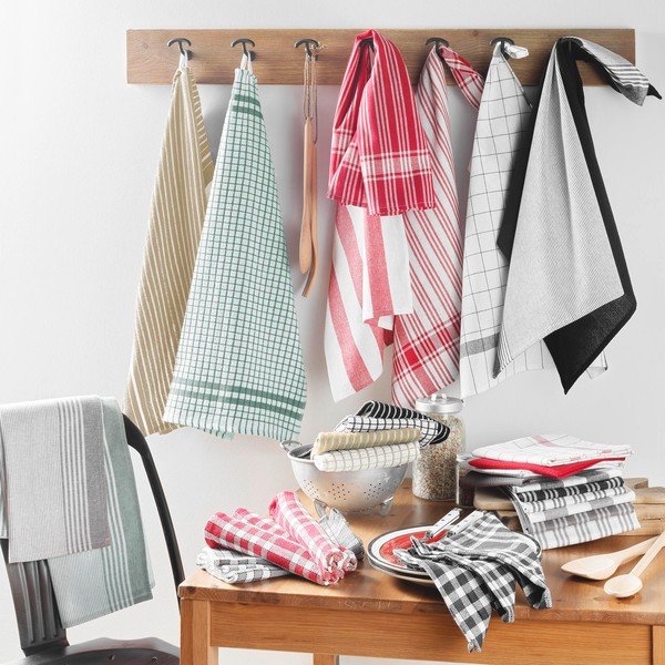 Iš medvilnės virtuvės rankšluosčiai 3 vnt. 50x70 cm Vibrato – douceur d'intérieur-image-1