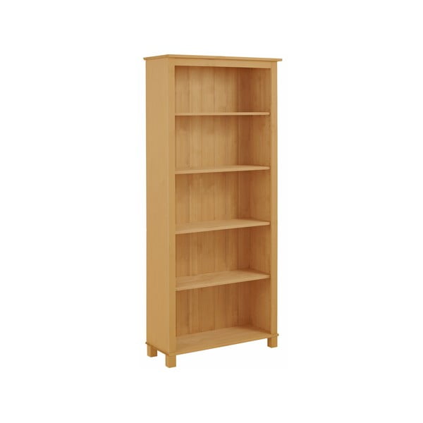 Iš pušies masyvo knygų spinta  natūralios spalvos 77x171 cm Pivo – Støraa-image-2