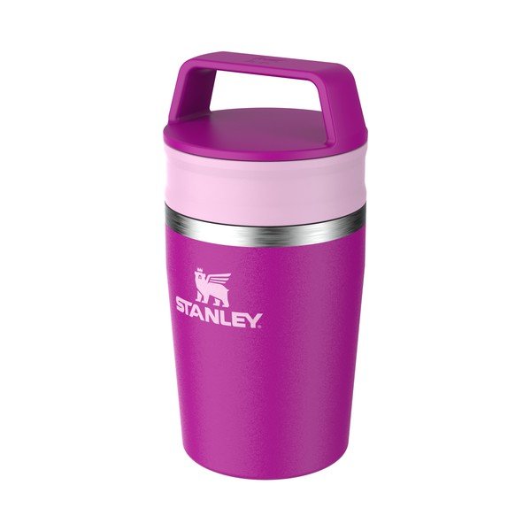 Rožinės spalvos iš nerūdijančio plieno termo puodelis 230 ml Café-To-Go Travel Mug Violet Blossom – Stanley-image-1