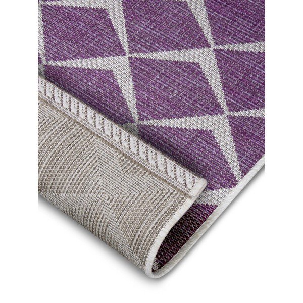 Violetinės ir smėlio spalvos lauko kilimėlis NORTHRUGS Escala, 70 x 300 cm-image-4