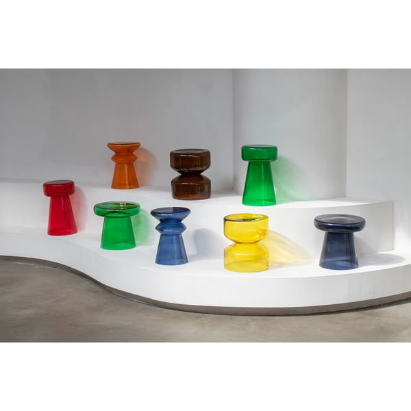 Iš stiklo apvalios formos šoninis stalas ø 32 cm Amarre  – Leitmotiv-image-1