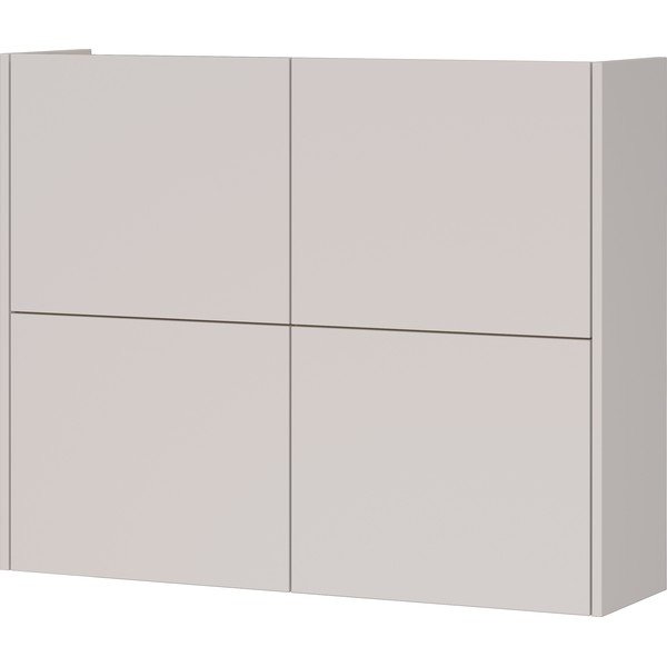 Kreminės spalvos matinis pakabinama spintelė 97x79x27 cm Binetto – Germania