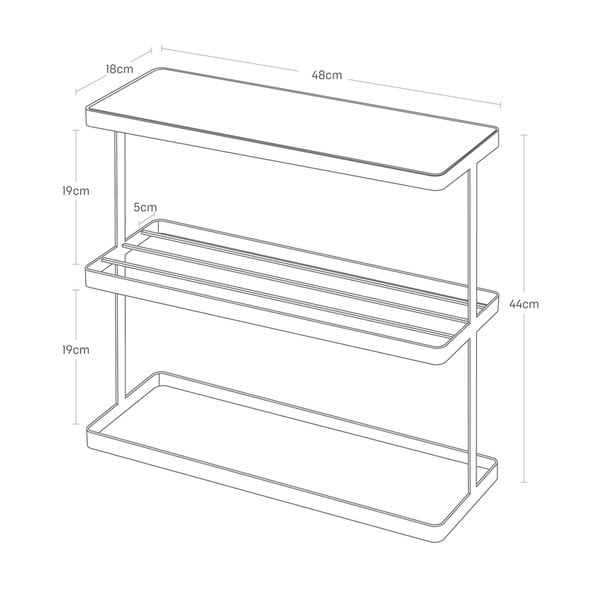Šoninis stalas 18x48 cm Frame – YAMAZAKI-image-2