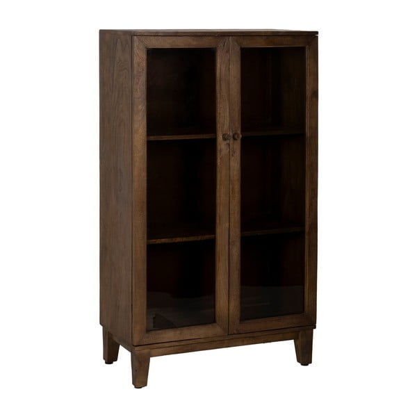 Rudos spalvos iš mango masyvo vitrina 80x140x40 cm Ravi – Ixia