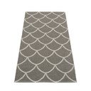 Pilkos spalvos lauko kilimas 70x150 cm Kotte Charcoal – Pappelina