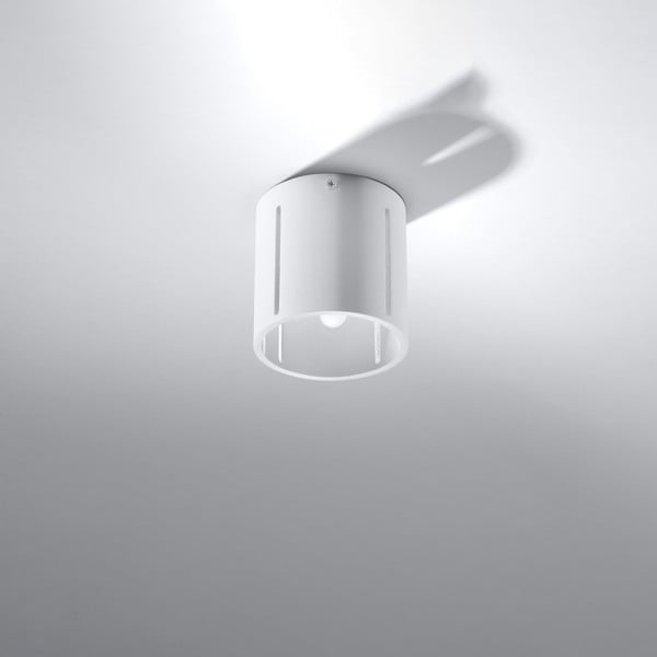 Lubinis šviestuvas baltos spalvos su metaliniu gaubtu Vulco – Nice Lamps