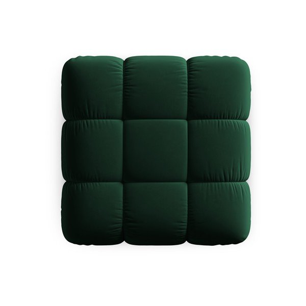 Modulinė taburetė žalios spalvos iš velveto Bellis – Micadoni Home-image-4