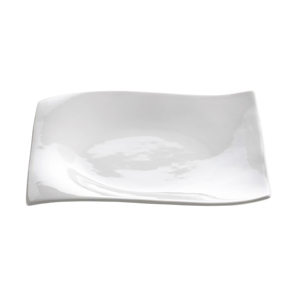 Balta porcelianinė desertinė lėkštė Maxwell & Williams Motion, 20 x 20 cm