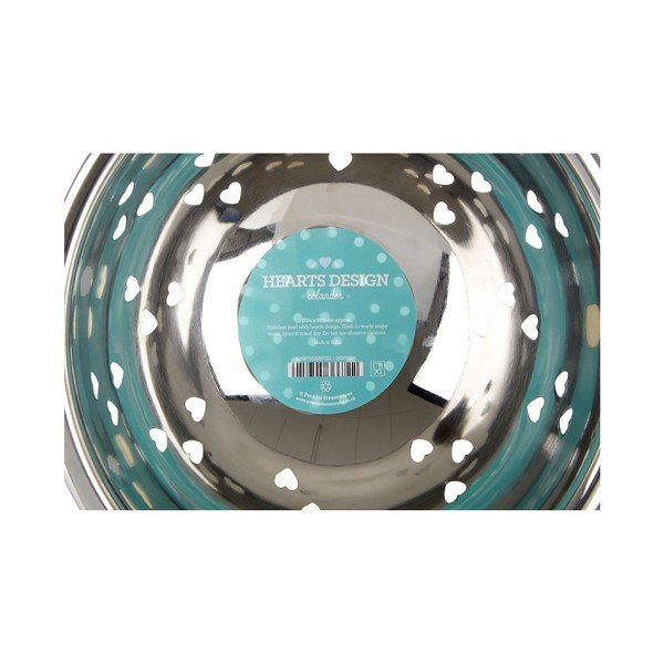 Baltas durklas su širdelėmis "Premier Housewares Hearts-image-3