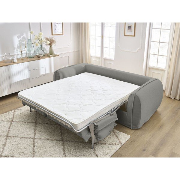 Tamsiai pilkos spalvos sofa miegojimui/sulankstoma 236 cm Archimede – Bobochic Paris-image-1