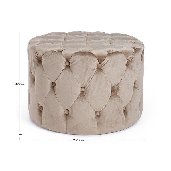 Taupe spalvos pufas Lorella – Yes Everyday-image-3