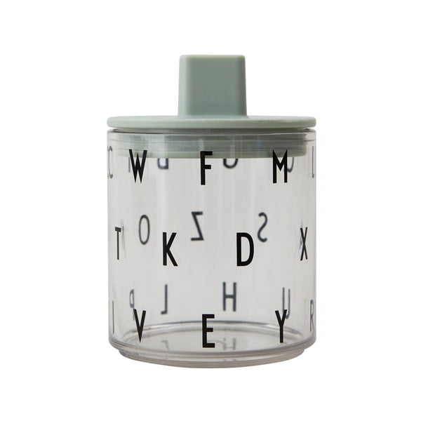 Žalias vaikiško puodelio dangtelis Design Letters, ø 7 cm-image-3