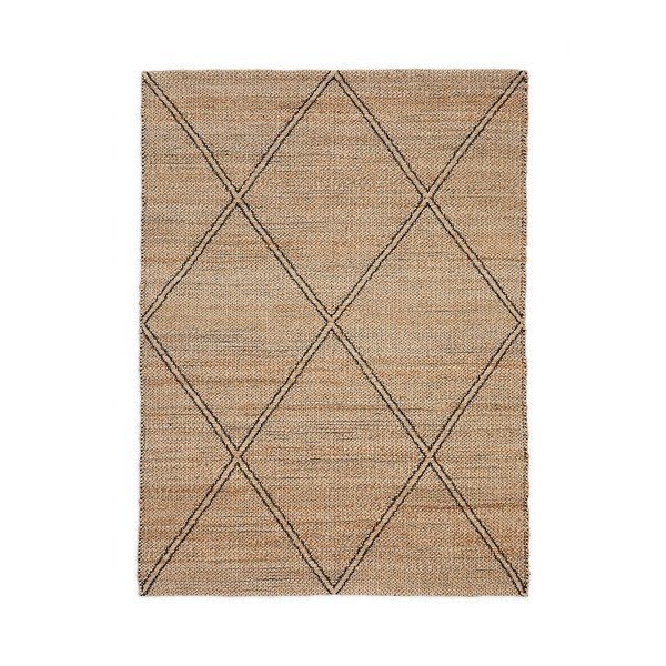 Rankų darbo natūralios spalvos iš džiuto kilimas 160x230 cm Vallalta – Kave Home