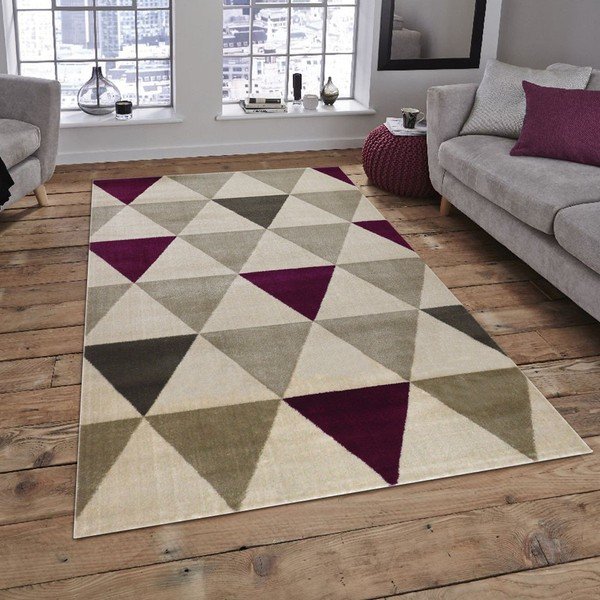 Smėlio spalvos kilimas Floorita Roma Violet, 80 x 150 cm-image-1
