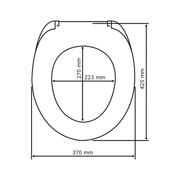 WC sėdynė Wenko Wood, 42,5 x 37 cm-image-3