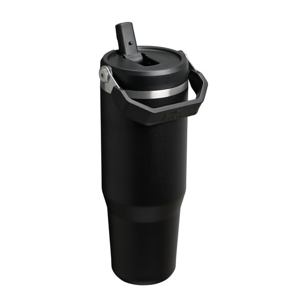 Juodos spalvos iš nerūdijančio plieno termosas 890 ml IceFlow™ Flip Straw 2.0 Tumbler Black – Stanley-image-1