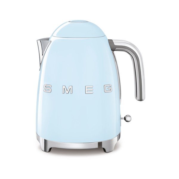 Šviesiai mėlynos spalvos virdulys 1,7 l 50's Retro Style – SMEG