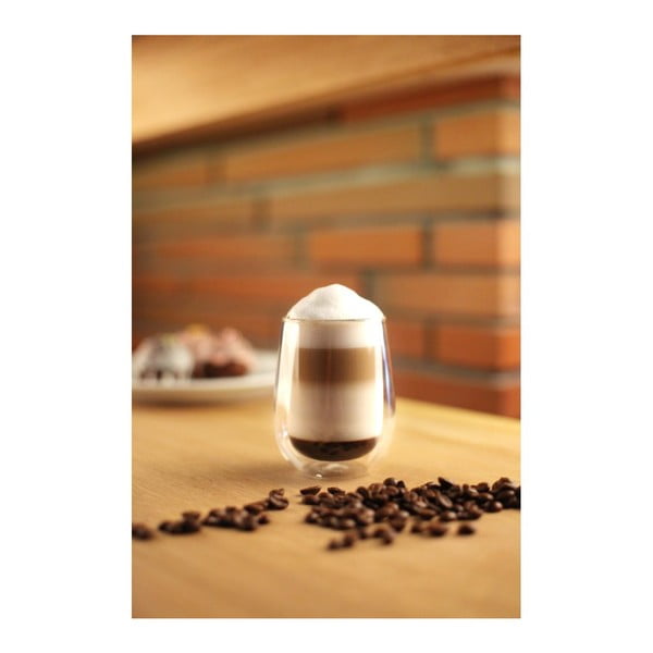 Stiklinė kavai su dviguba sienele Vialli Design Amo, 400 ml-image-2