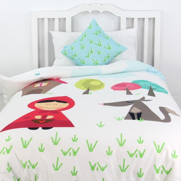 Vaikiška medvilninė patalynė su piešiniais, 140 x 200 cm-image-1