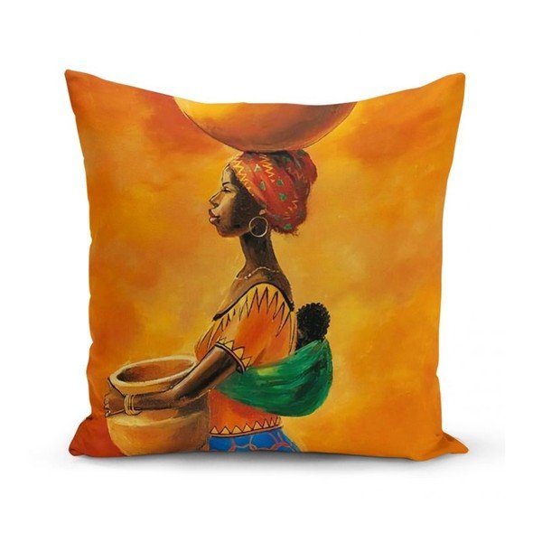 3 pagalvėlių užvalkalų rinkinys Minimalist Cushion Covers African Culture, 45 x 45 cm-image-2