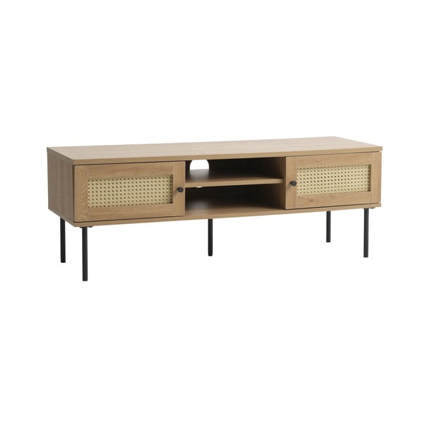 TV spintelė natūralios spalvos iš ąžuolo 120x43 cm Pensacola – Unique Furniture-image-4