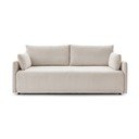 Iš kordinio velveto sulankstoma sofa smėlio spalvos 211 cm Marcel – Bobochic Paris