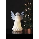 Balta keramikinė kalėdinė LED šviesos dekoracija Star Trading Vinter, aukštis 23 cm