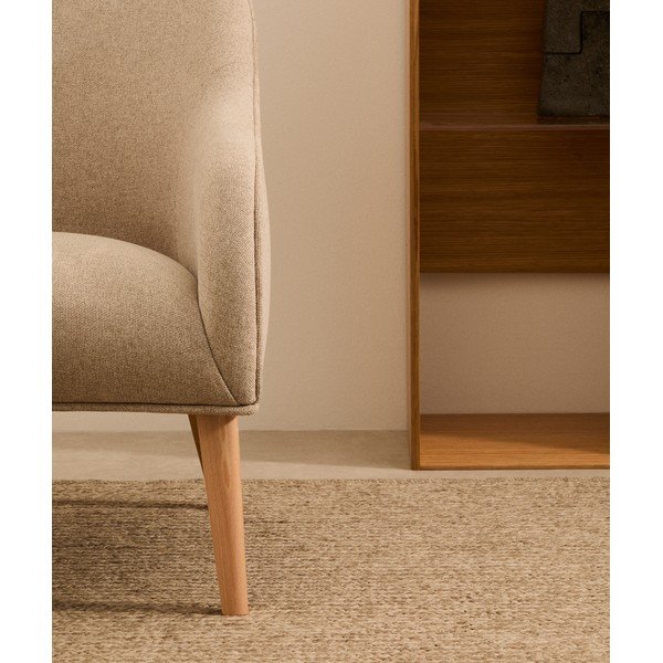 Smėlio spalvos krėslas Bobly – Kave Home-image-2