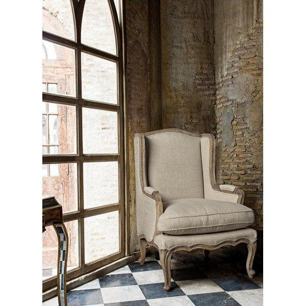 Smėlio spalvos krėslas iš lino Catherine – Bizzotto-image-2