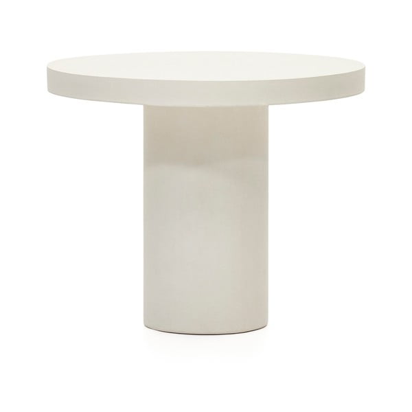 Iš betono apvalios formos sodo valgomojo stalas ø 90 cm Aiguablava – Kave Home