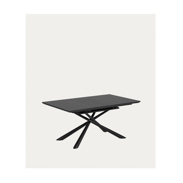 Iš keraminės plokštės prailginamas valgomojo stalas su papildomu stalviršiu 90x160 cm Theone – Kave Home-image-3