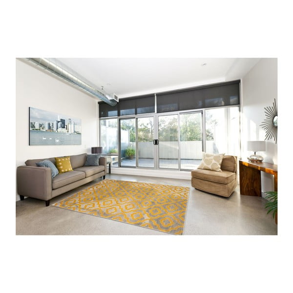 Geltonas kilimas Webtappeti Evergreen, 155 cm-image-2