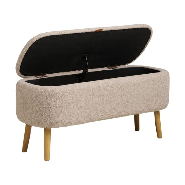 Smėlio spalvos iš boucle suolas Harlow – House Nordic-image-4