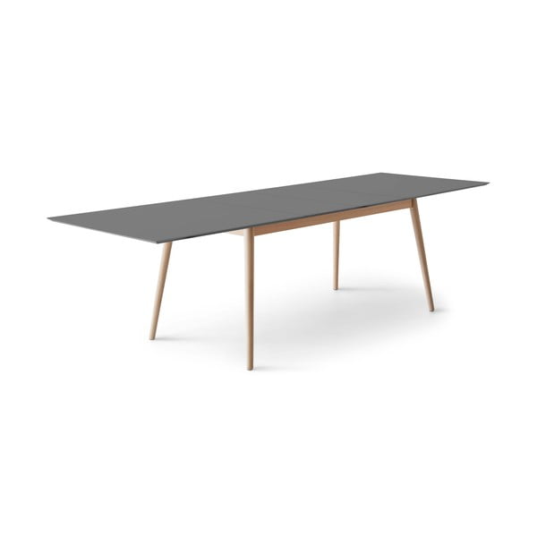Prailginamas valgomojo stalas antracito spalvos/natūralios spalvos 100x210 cm Meza – Hammel Furniture-image-1