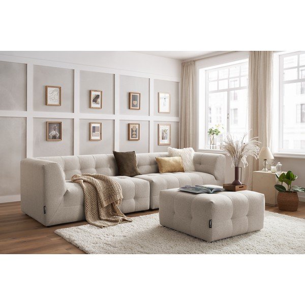 Smėlio spalvos sofa 324 cm Kleber - Bobochic Paris-image-1