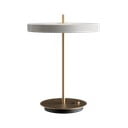 Stalinis šviestuvas baltos spalvos LED su pritemdymo funkcija su metaliniu gaubtu (aukštis 41,5 cm) Asteria Table – UMAGE