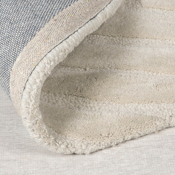 Rankų darbo iš vilnos kilimas kreminės spalvos 120x170 cm Mesmerise Natural – Flair Rugs-image-3