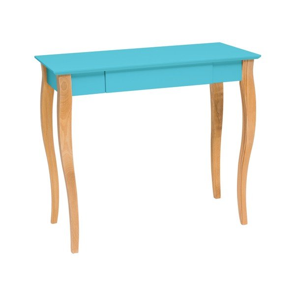 Tamsiai turkio spalvos rašomasis stalas "Ragaba Lillo", ilgis 85 cm