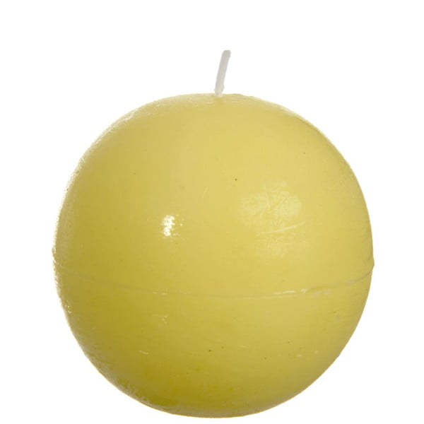 Geltona rutuliuko formos žvakė J-Line Ball
