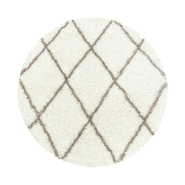 Apvalios formos kilimas kreminės spalvos ø 120 cm Alvor – Ayyildiz Carpets