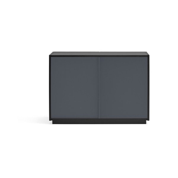 Žema šoninė spintelė juodos spalvos 100x70 cm Doric – Teulat-image-4