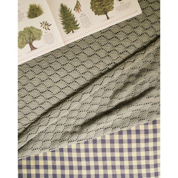 Megztas vaikiškas pledas mėlynos spalvos iš medvilnės 70x100 cm Ria – Kave Home-image-2