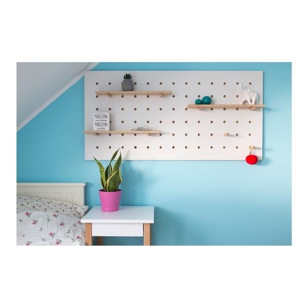 Baltas sieninis organizatorius Ragaba TRIVENTI, 120 x 60 cm-image-1